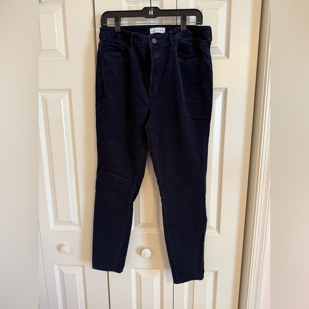 LOFT Women's Skinny Jeans - Dark Blue